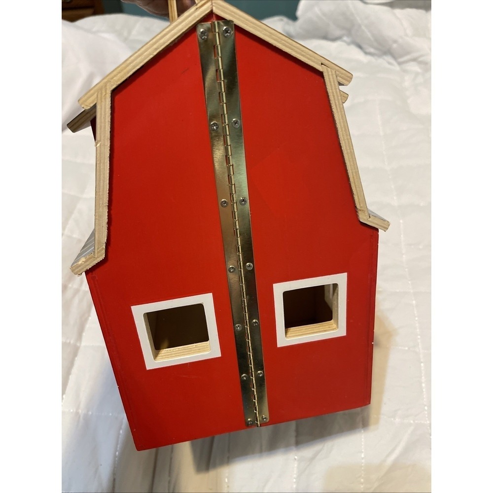 Melissa & Doug (3700) Fold and Go 2 Stories Wooden Barn 13.5 L X 10.5 H X 7.5 W - Picture 6 of 13